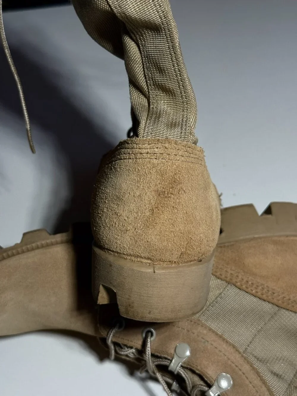 Wellco Hot Weather Combat Army Military Boots 2-5973 Tan Lace Up Size 8 R NEW